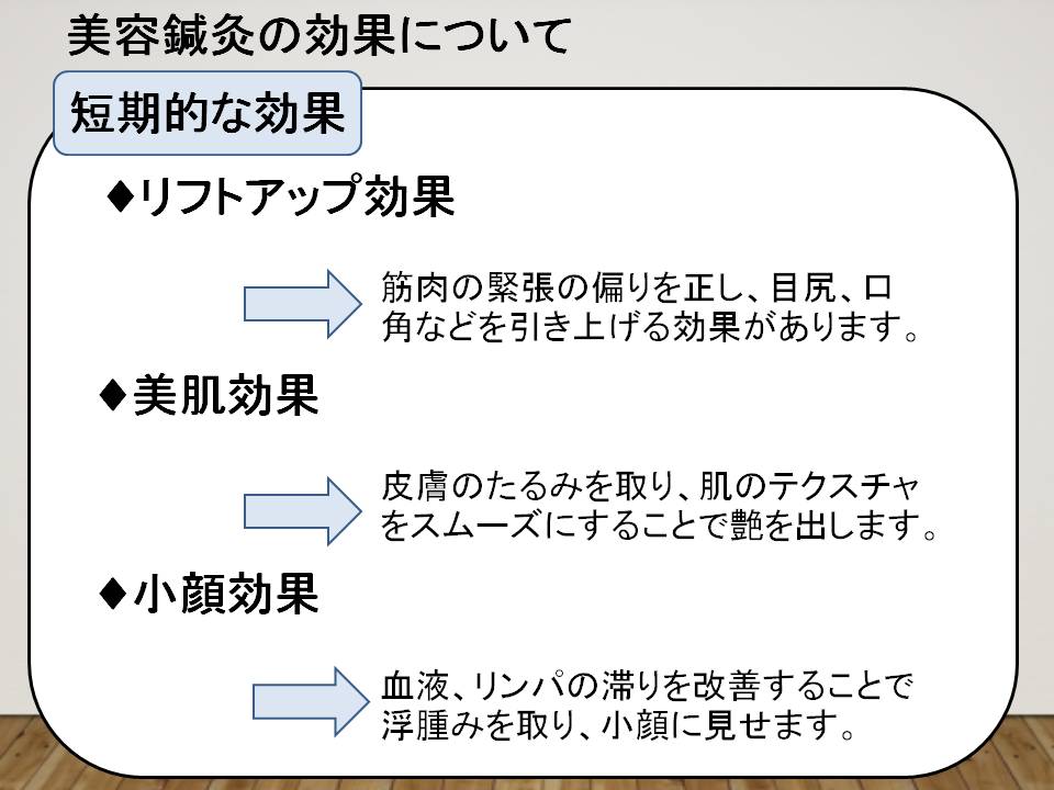 美容鍼灸の特徴