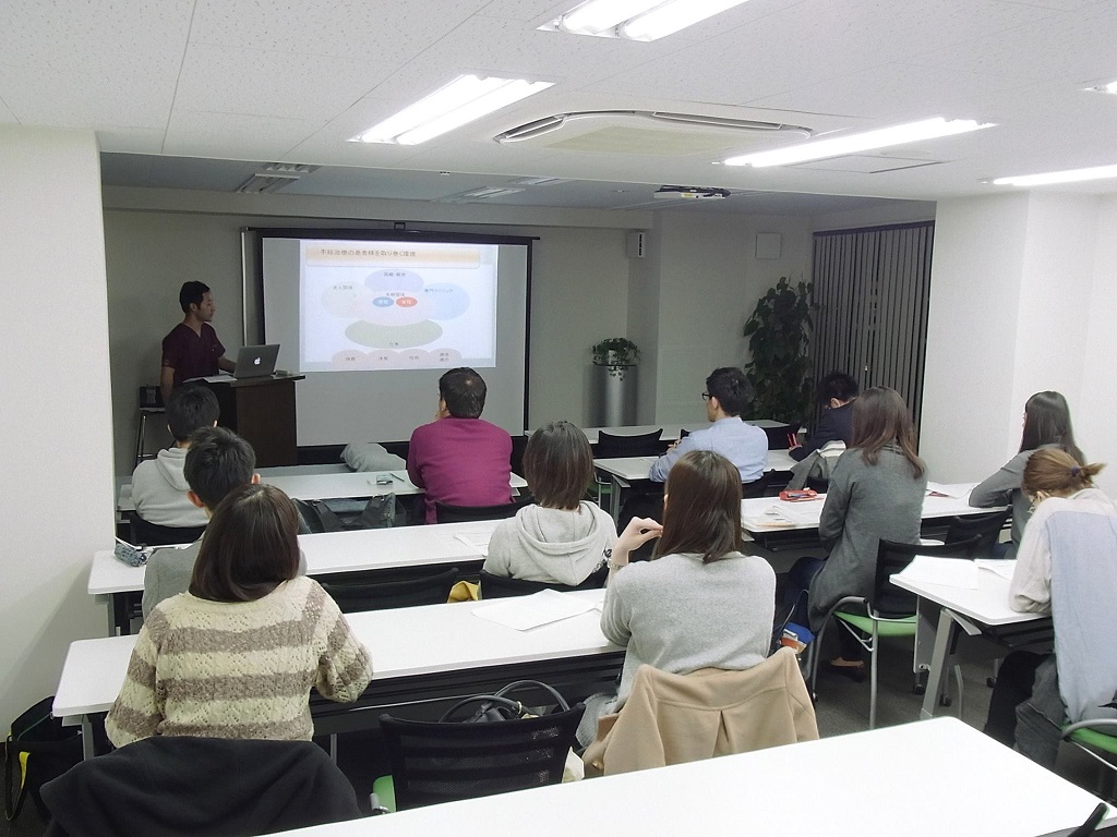 鍼灸学生向けセミナーの様子1